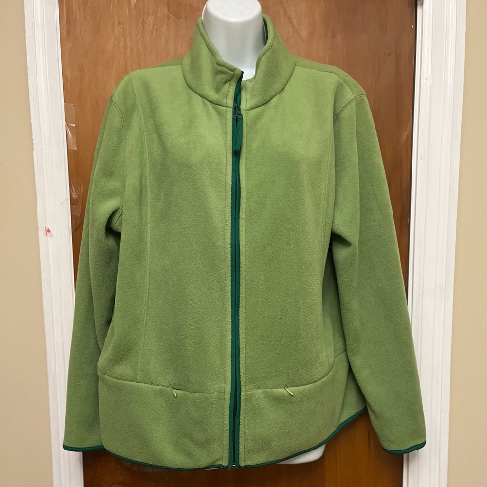 .  Coldwater Creek Olive Utility Jacket. L